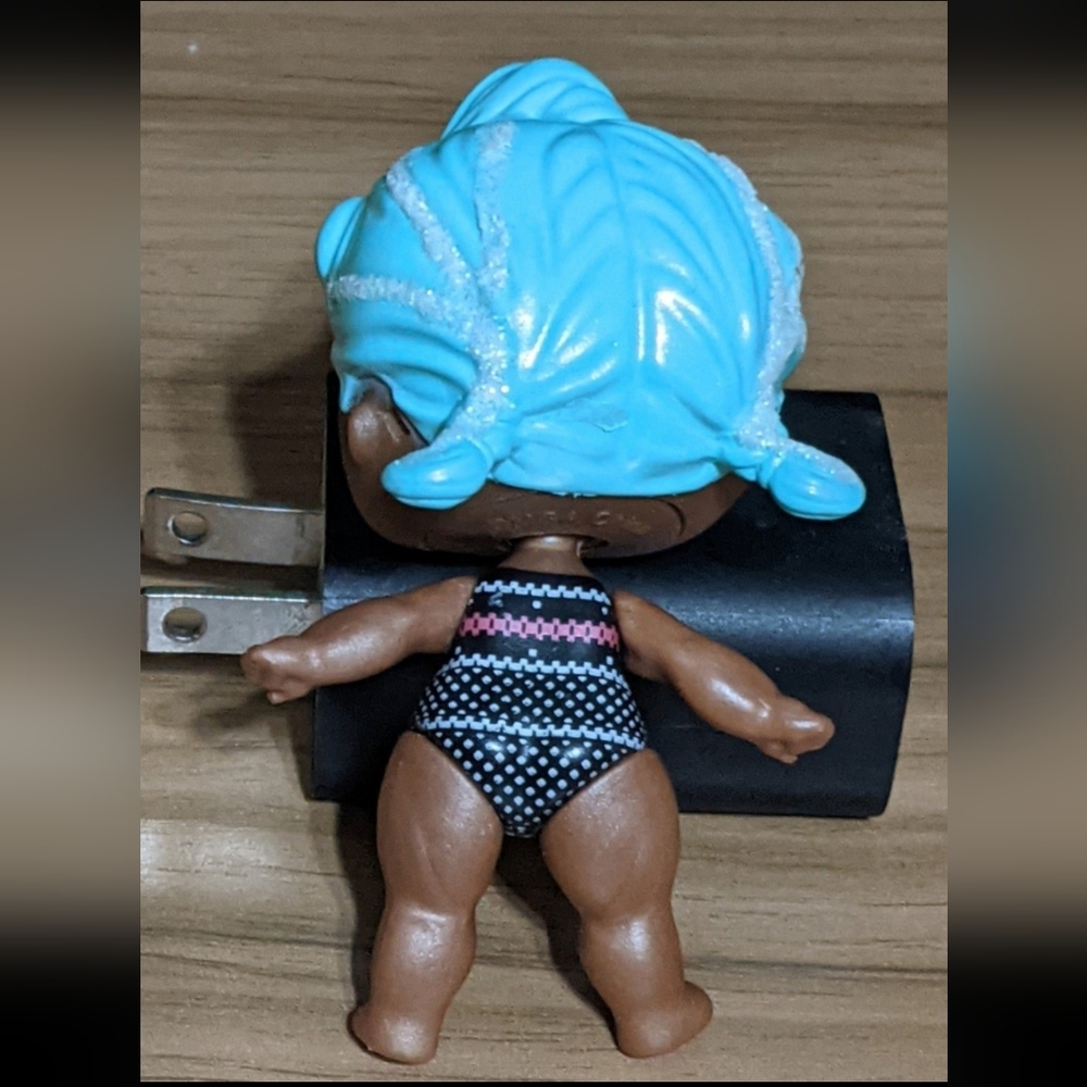 Blue-Haired Doll with Black and White Outfit - Picture 3 of 7
